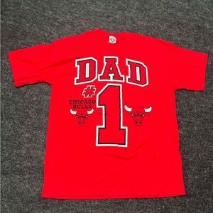 #1 Dad Red Mens T-Shirt